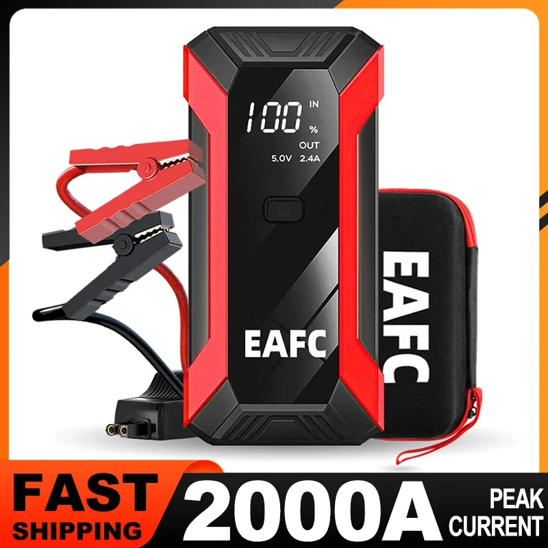 電源銀行 2000A/600A 12V 車のバッテリージャンプスターターポータブル充電器ガソリンディーゼル自動始動装置ブースター緊急スターター