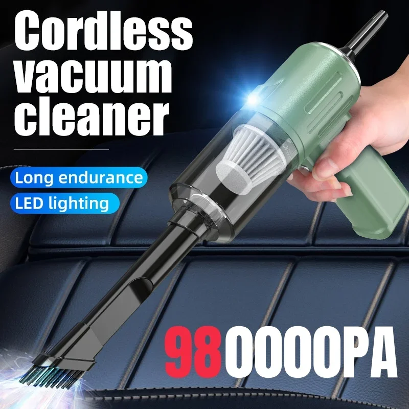 4 in 1 多機能強力コードレス車用掃除機 980000Pa ワイヤレスハンドヘルド吹き吸引ダスト家庭用車両用