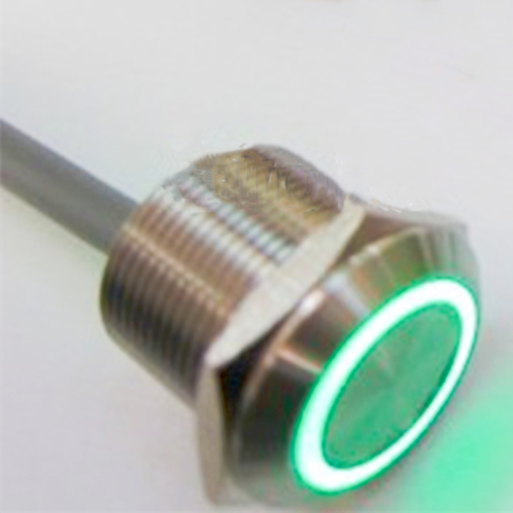 ELEWIND 防水 2 色赤と緑信号灯表示灯パイロットランプ (PM191F-E/R-G/24V/S 2M ケーブル付き)