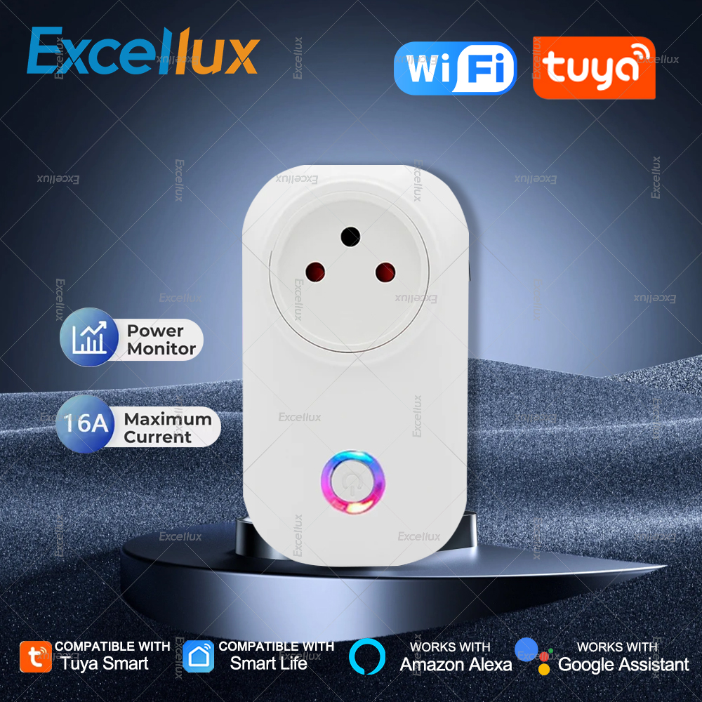 Tuya WiFi スマートプラグイスラエルソケット 16A 電力監視タイミング機能家電オートメーションスイッチコンセント Alexa 用