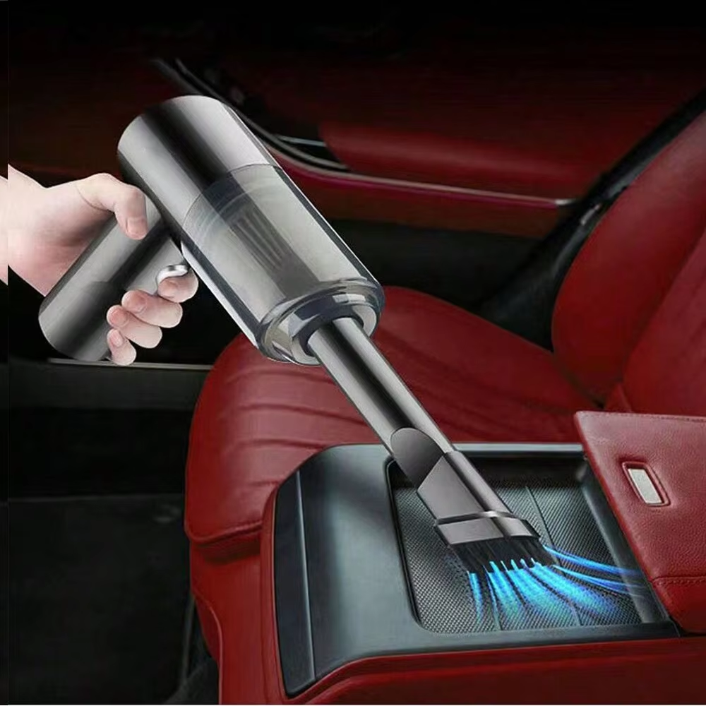 ハンドヘルド車用掃除機、ポータブルコードレス、吹き込みと吸引のデュアル使用マルチノズル、車、家庭、ペット、オフィス用