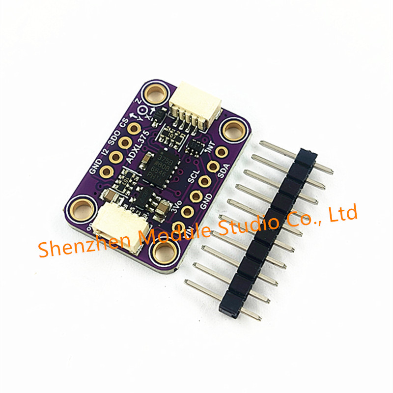 1 個 ADXL375 5374 高 G 加速度計モジュール 3 軸 ±200g 衝撃衝撃センサー I2C SPI インターフェイス付き