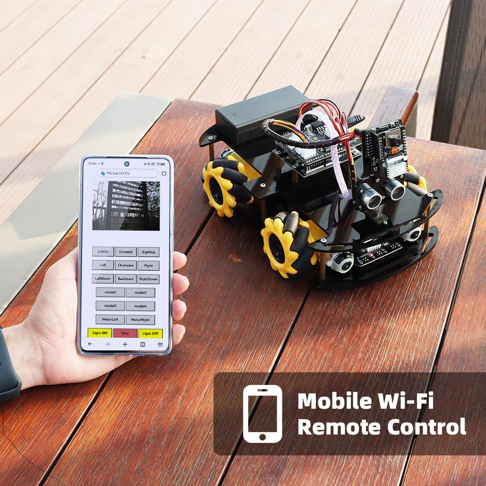 ESP 32 ロボットキット Arduino プログラミングカメラとコード学習スキル開発フルバージョン DIY スマートエレクトロニクスセット