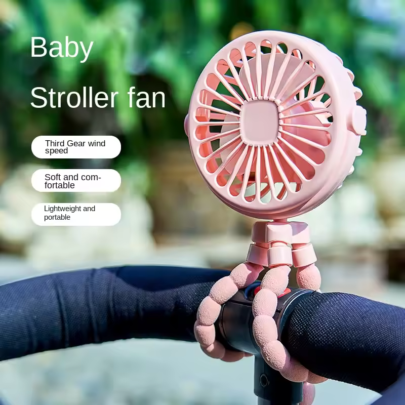 ベビーカー電動ファンハンド充電式ポータブル小型扇風機ミニ人工呼吸器サイレントテーブル屋外クーラーネックファン