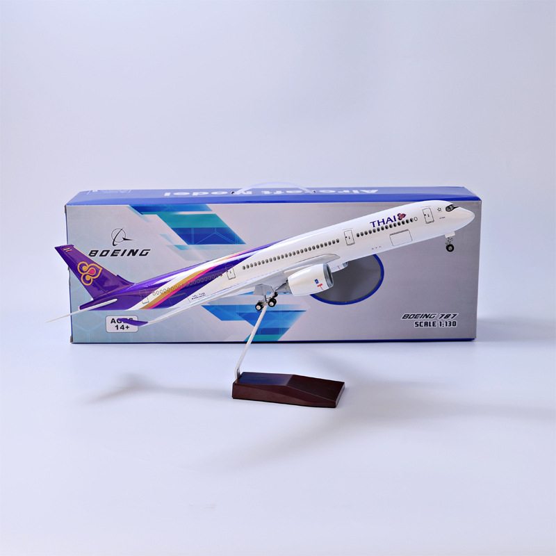 1/142 スケール 航空機 タイ タイ国際航空 A350 プラモデル お土産飛行機モデル 着陸装置車輪付き ライト