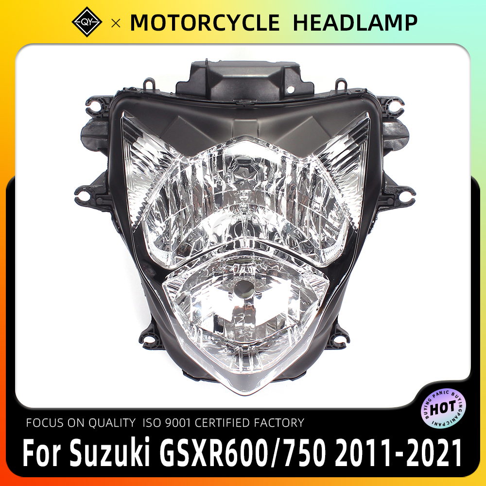 LQYL オートバイヘッドライトヘッドランプヘッドライトランプアセンブリスズキ GSXR600 GSXR750 GSXR GSX-R 600 750 2011 2012 2013-2021