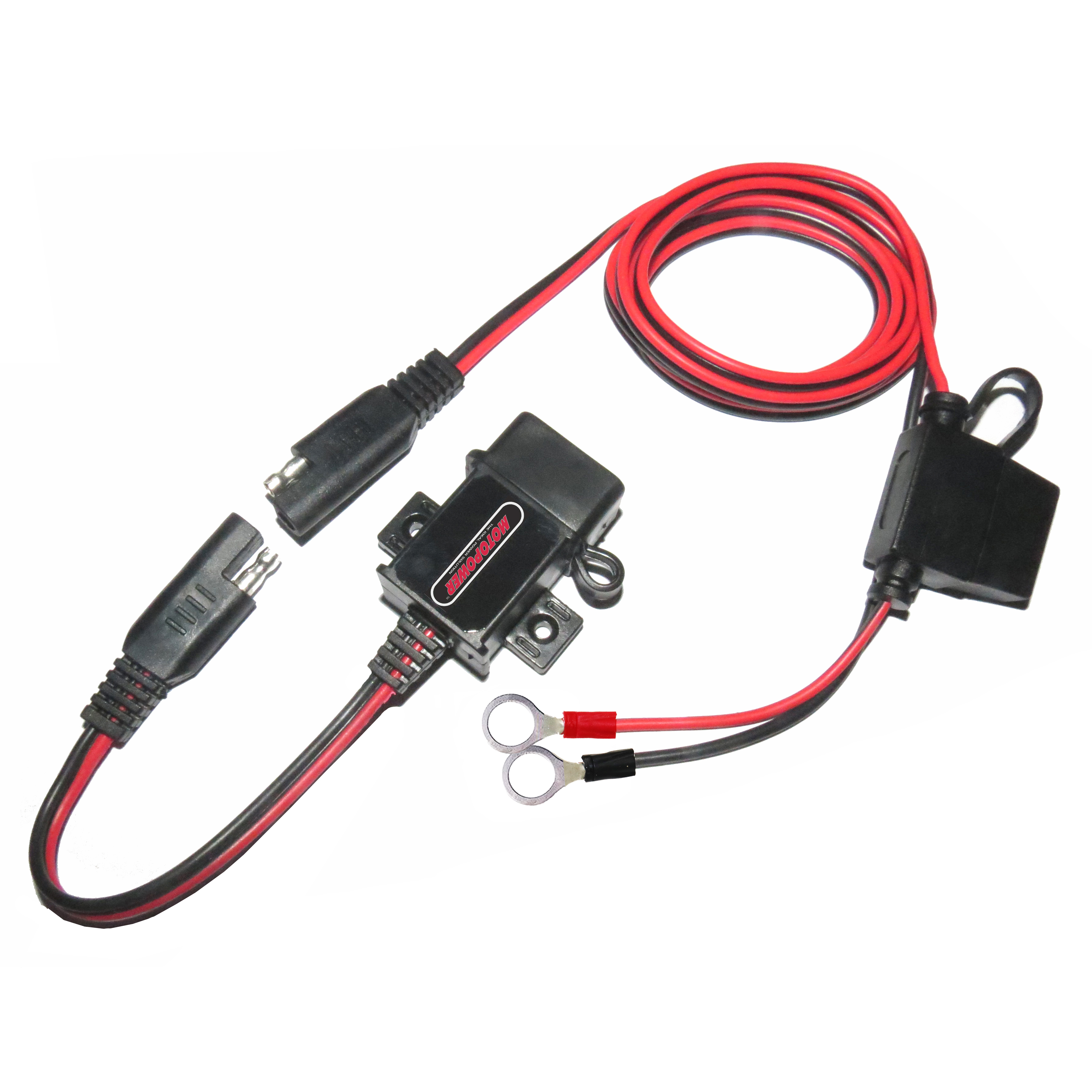 MOTOPOWER MP0609A 3.1Amp 防水オートバイ USB 充電器 Sae アダプター 道路上の電話と GPS 充電用