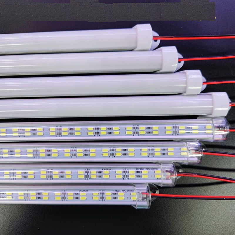 5 個 0.5 メートル高輝度 15 ワット 12 V 24 V 複列 LED ハードストリップリジッドバーチューブ 3000 k 4000 k 4500 k 6500 k 車のトラックのショーケースキャビネットライト