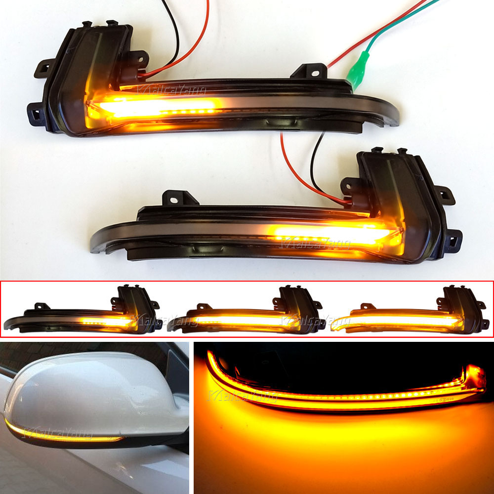 2 個ダイナミックウインカーミラーライトアウディ A4 A5 B8 A3 8P Q3 A6 C6 4F S6 LED ターンシグナルサイドインジケータウインカー SQ3 A8 D3 8K