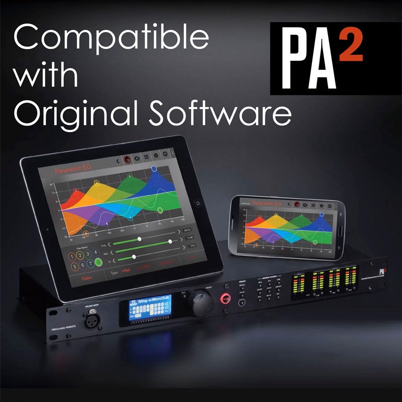 PA2 オーディオプロセッサードライバーラックソフトウェア 2 in 6 out プロフェッショナルステージ歌うスピーカープロセッサー