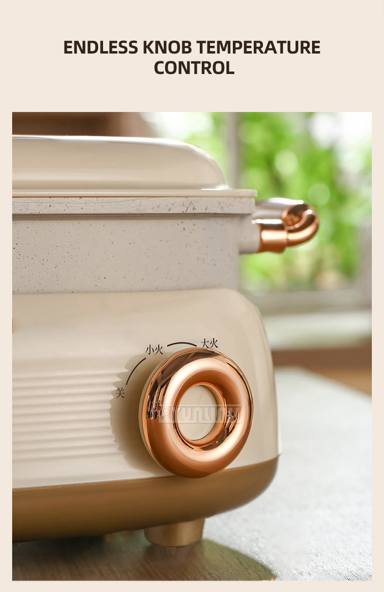 6L ダブルフレーバー鍋大容量ポータブルマルチクッカー家庭用電気鍋 Electroménager De Cuisine