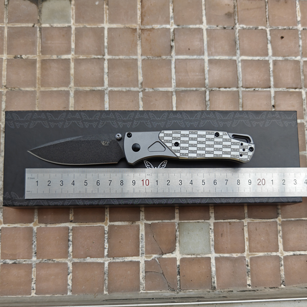 JUFULE KITH Bugout 535 Aluminum Handle Ball Bearings Mark M390 Pocket EDC Tool Camping Hunting Kitchen Hike Utility Blade Knife