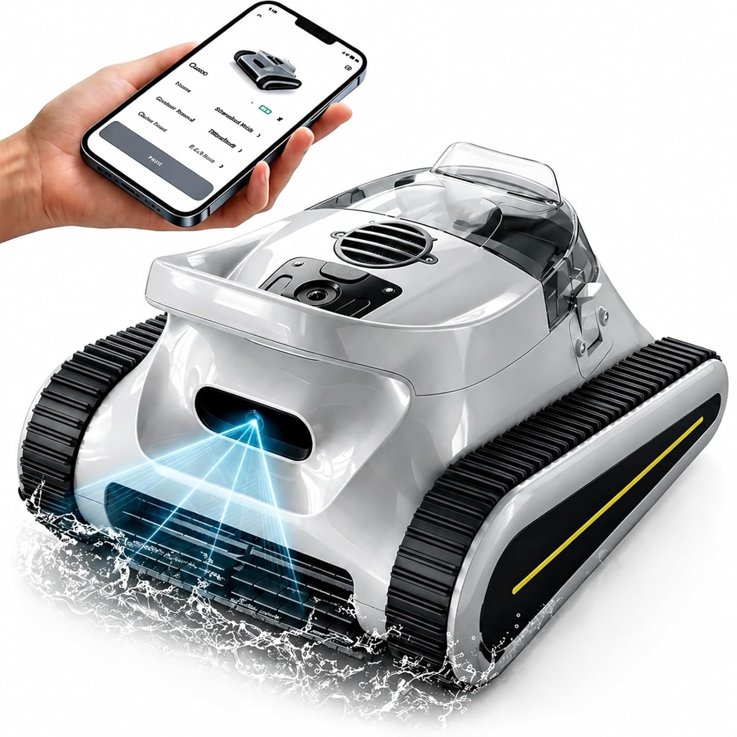 コードレスロボットプールクリーナー - 地下用自動プール掃除機ロボット