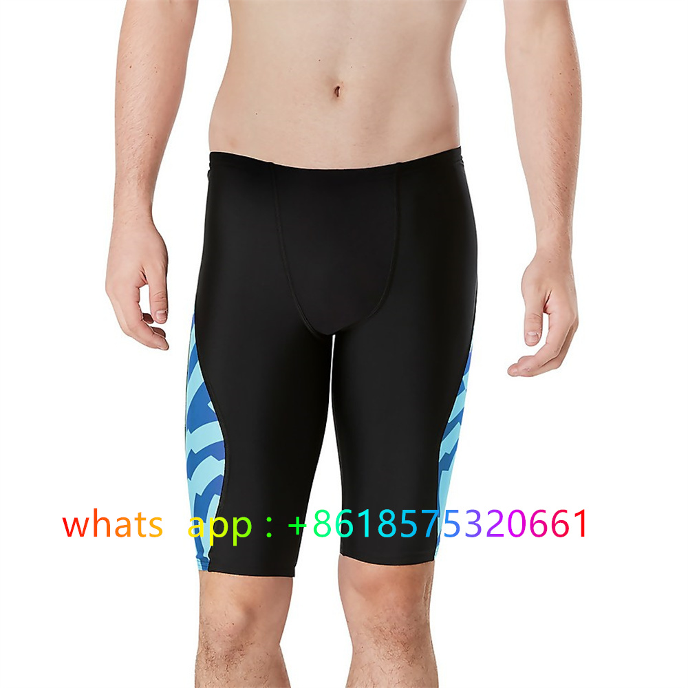 2026男性水泳ジャマー水着耐久性のあるアスレチックトレーニング持久力水泳パンツ夏のビーチパンツ通気性サーフィンショーツ