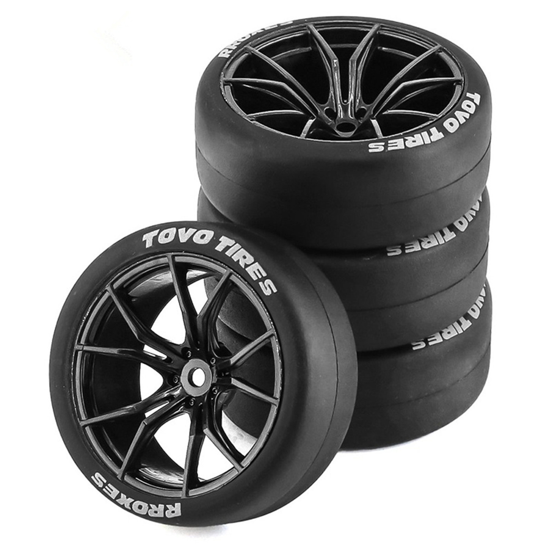 1/10 RC ドリフトタイヤとストリートホイール 12 ミリメートル六角外径 2.56 "1:10 オンロードツーリングカータミヤ TT01 TT02 XV01 HPI 京商 HSP PTG2