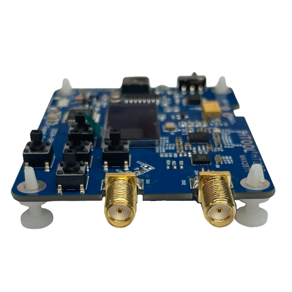 HT008 MAX2871 信号源 23.5-6000Mhz RF モジュールはシリアル制御 CH2 サポートで構成されます -25Db 電源レギュレーションのアップグレード