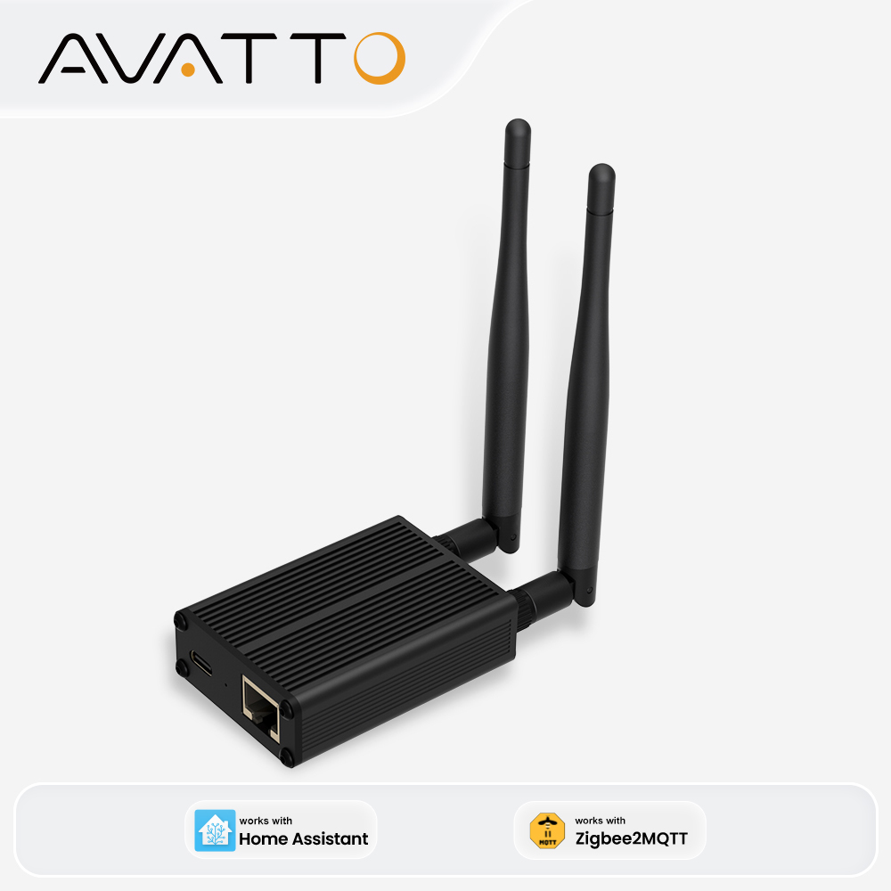 AVATTO ZigBee 3.0 ドングル - イーサネット、USB、WiFi ゲートウェイ コーディネーター、Zigbee2MQTT、ZHA、ホーム アシスタントで動作