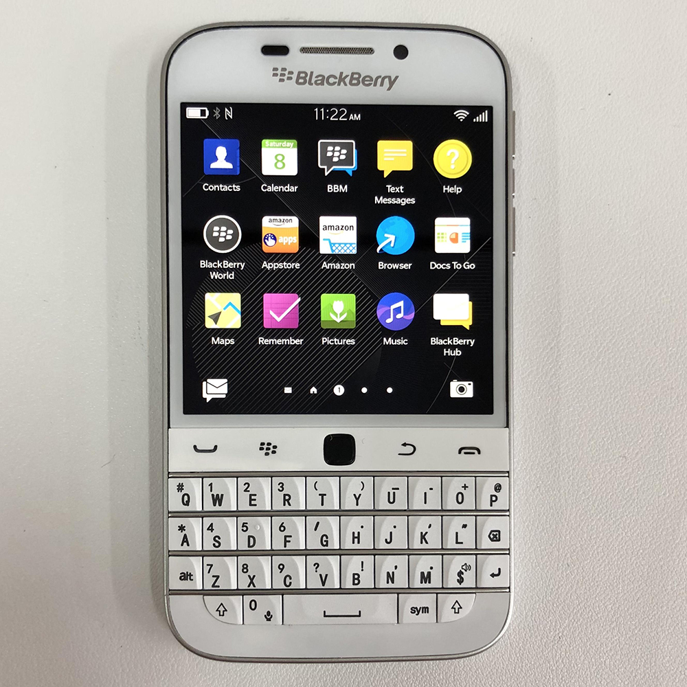 オリジナル BlackBerry Q20 クラシック 4 グラムモバイル携帯電話 ROM 16 グラム 8MP WIFI BlackBerry OS QWERTY キーボードロック解除スマートフォン
