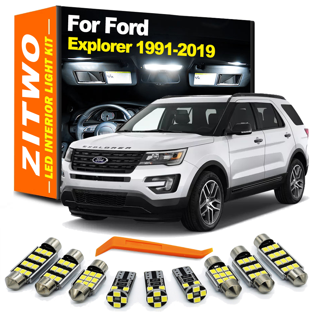 ZITWO LED インテリアトランク読書ドームライトキットフォードエクスプローラー 1991-2011 2012 2013 2014 2015 2016 2017 2018 2019 アクセサリー
