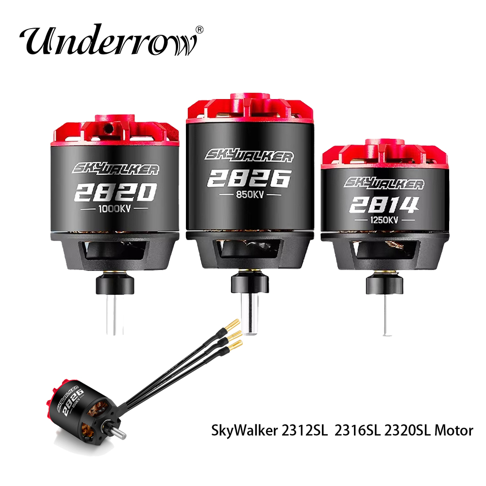 Hobbywing SkyWalker 2312 2316 2320 SL ブラシレスモーター 860KV/980KV/1100KV/1250KV/1400KV/2450KV 3-4S RC 飛行機固定翼