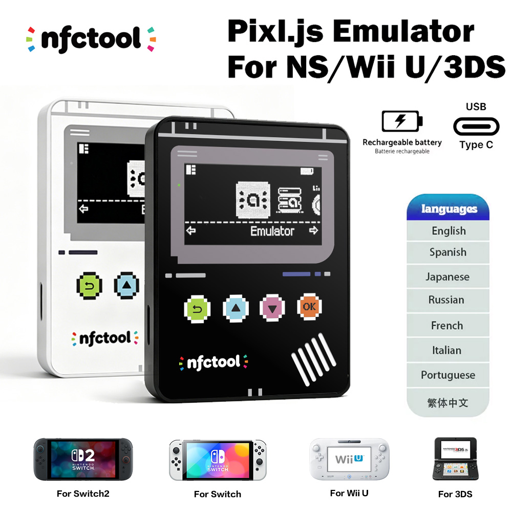 NFC エミュレータ NFC タグエミュレータ無制限書き換え自動 UID 再生充電式バッテリー互換性 50 ゲーム amiibo スイッチ 1
