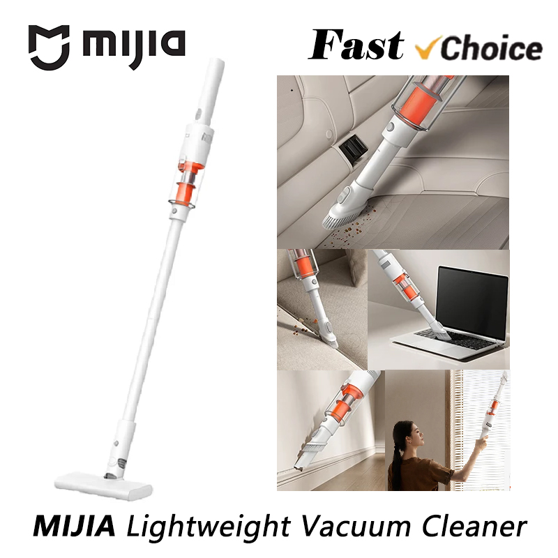 MIJIA 軽量掃除機 22,000Pa 吸引力、2 クリーニングモード、洗えるアクセサリー、Type-C 40 分実行、中国語版