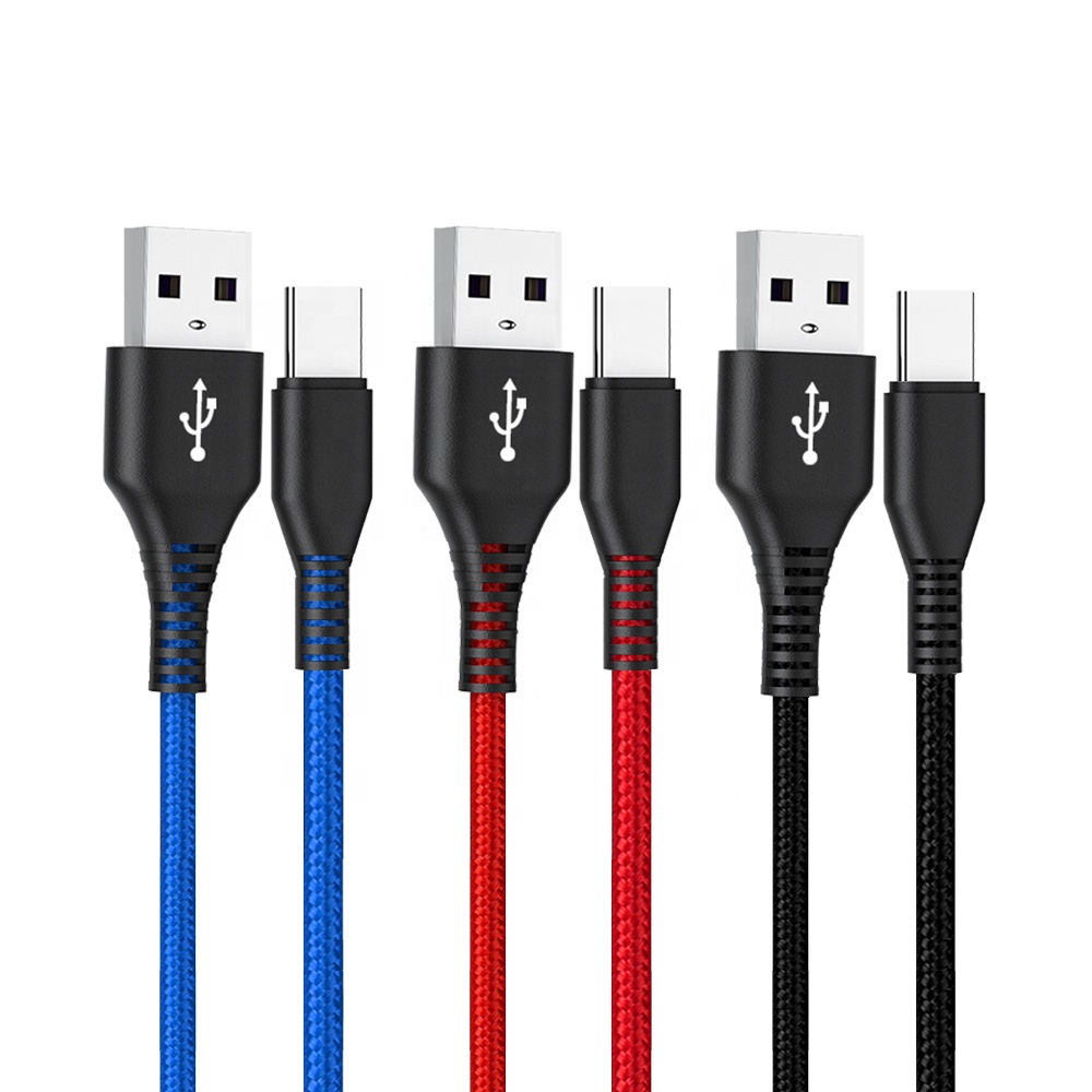 卸売 USB ケーブル チューブ ディスプレイ ボックス ナイロン編組急速充電電話充電器ケーブル セット