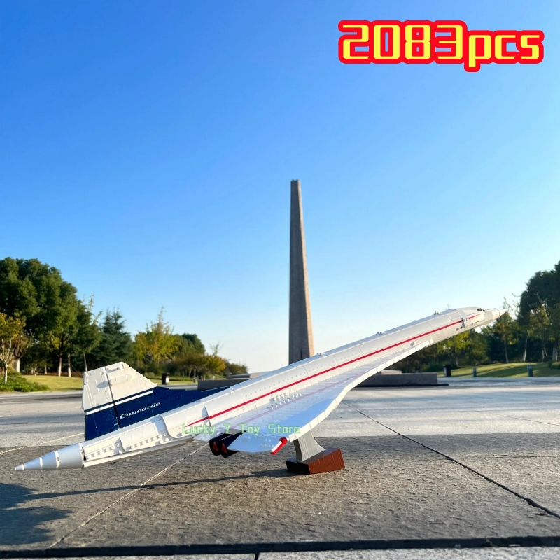 2083 個コンコルド旅客機ビルディングブロッククリエイティブ装飾テクニカルモデル MOC アセンブリレンガのおもちゃキッズギフト