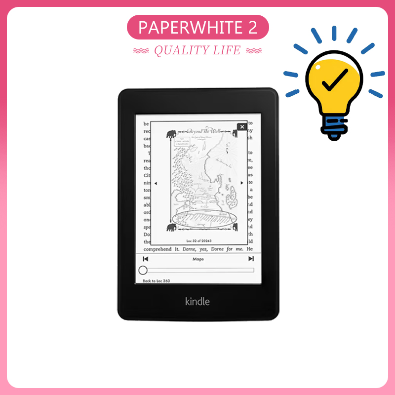 Kindle Paperwhite 2nd (第 6 世代) 、6 インチ中古電子ブック電子ブック Eink E-ink リーダー 6 インチのタッチ スクリーン Wifi 電子リーダー