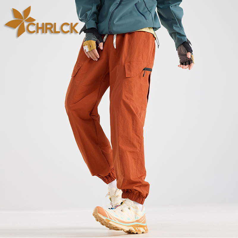 CHRLCK 男性撥水ハイキングパンツ秋登山カーゴパンツ通気性釣りキャンプサイクリングトレッキングズボン