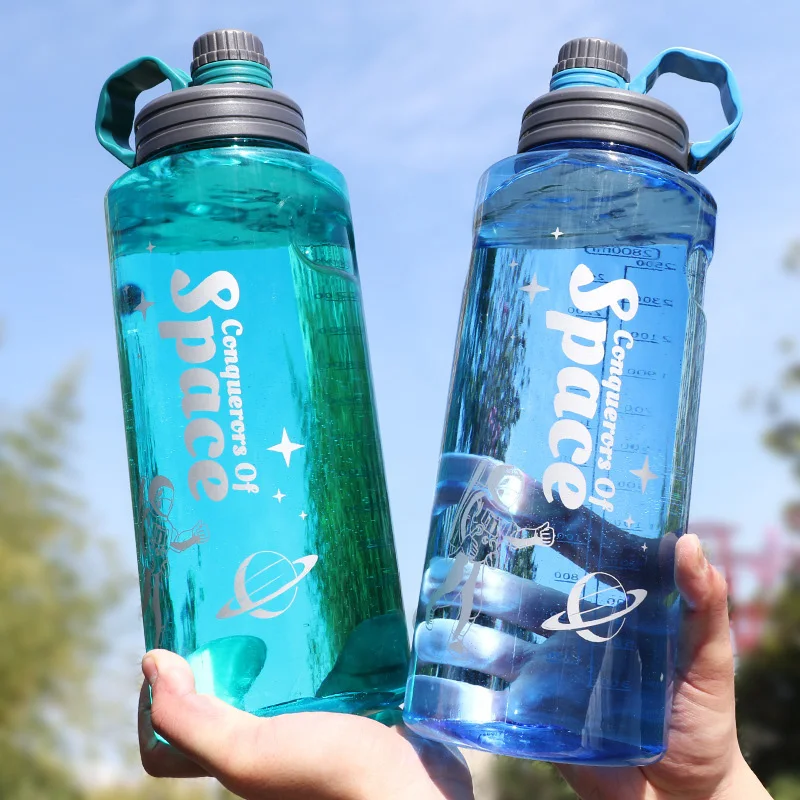 1L 2L 3L大容量スポーツウォーターボトルフィルター付きプラスチックウォーターカップポータブルフィットネス飲料ボトルウォーターボトルスペースカップ