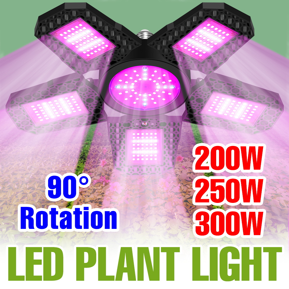 300 ワット LED フルスペクトル成長電球 E27 屋内折りたたみ植物フィルランプ 110V 温室テント種子野菜花栽培照明
