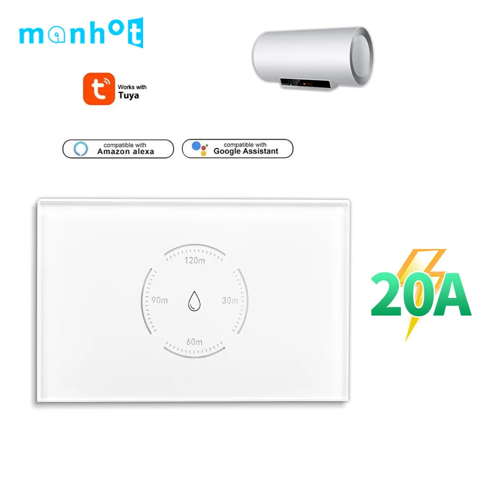 Wifi スマートボイラースイッチ給湯器スイッチ 4400 ワット 20A Tuya 米国標準アプリ制御タイマー音声 Alexa Google ホーム用