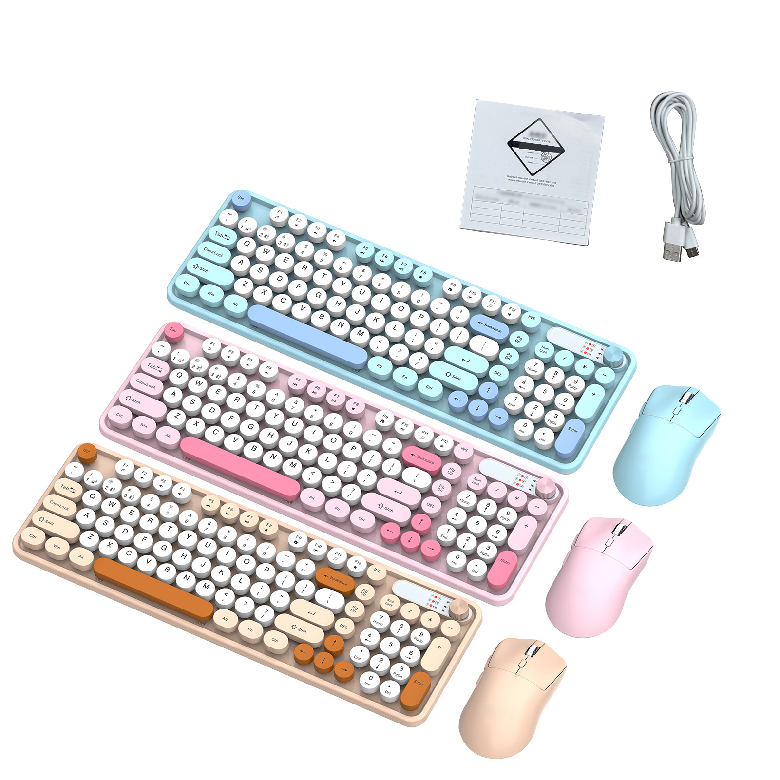 ワイヤレスキーボードとマウスコンボ98キー充電式2.4G BTモードコンピュータ/ラップトップキーボードとマウス用