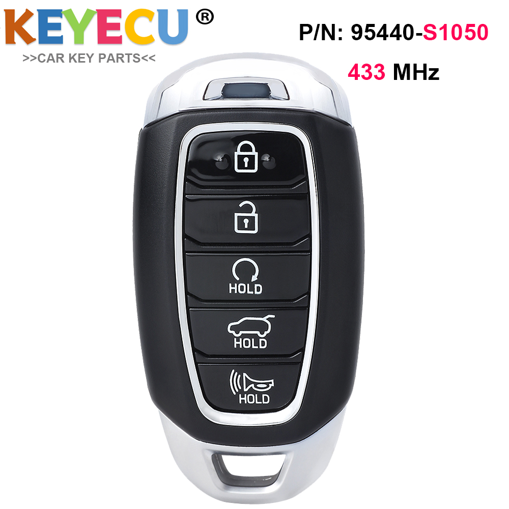 KEYECU ヒュンダイサンタフェ 2019 2020 2021 2022 スマートキーレスリモートキーフォブ 95440-S1050 433MHz 5 ボタン