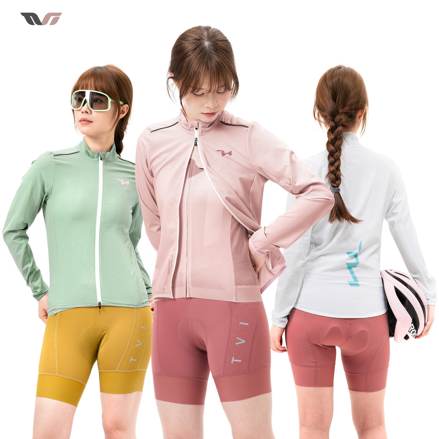 ROCKBROS TVI プロフェッショナル女性サイクリングジャケット軽量通気性ウインドブレーカーコート女性アウトドアスポーツサイクリング服
