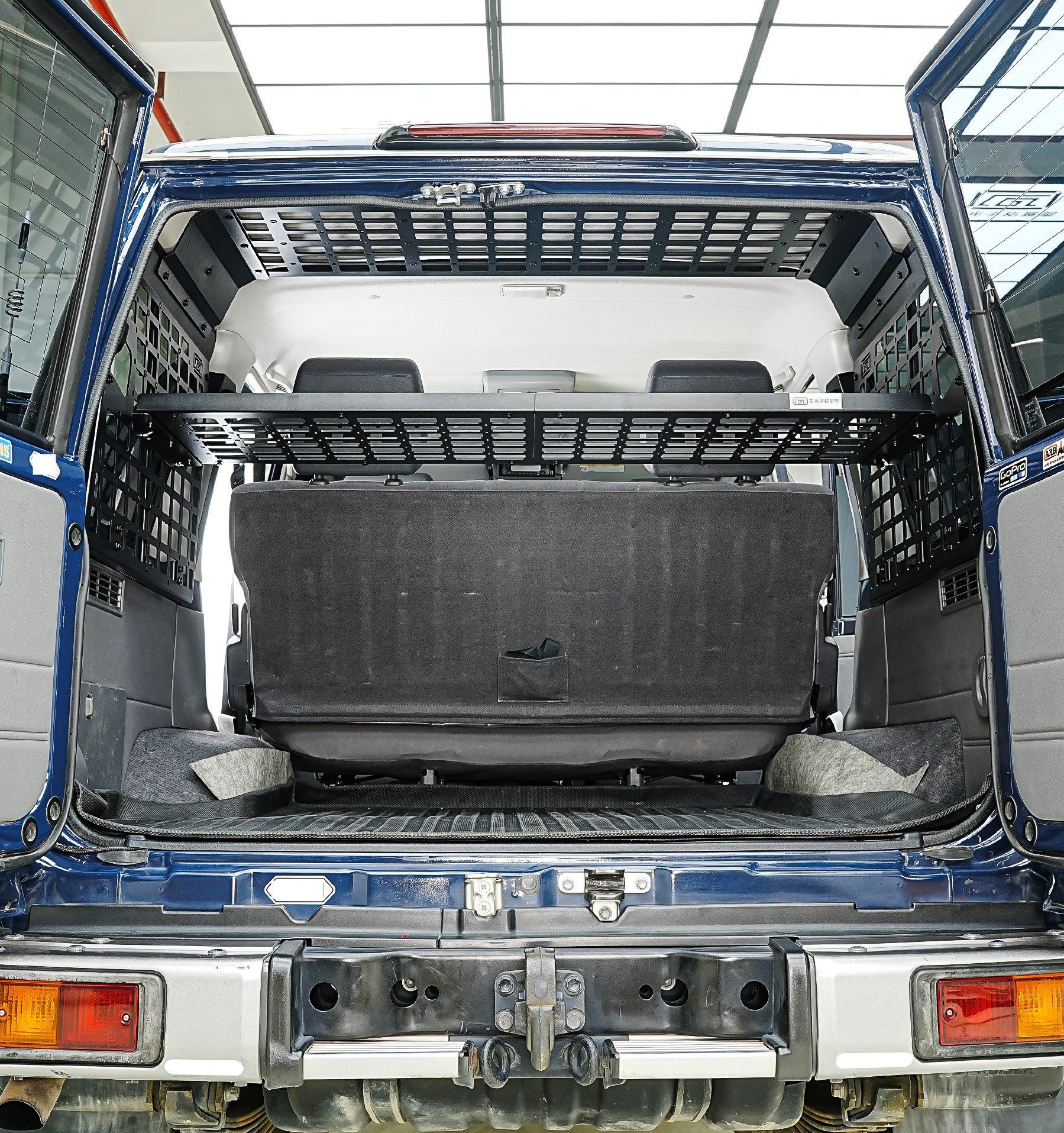トヨタランドクルーザー 76 LC76 2007-2025 モジュラー収納モールパネルシステム棚インテリア荷物キャリアラックトランク整理