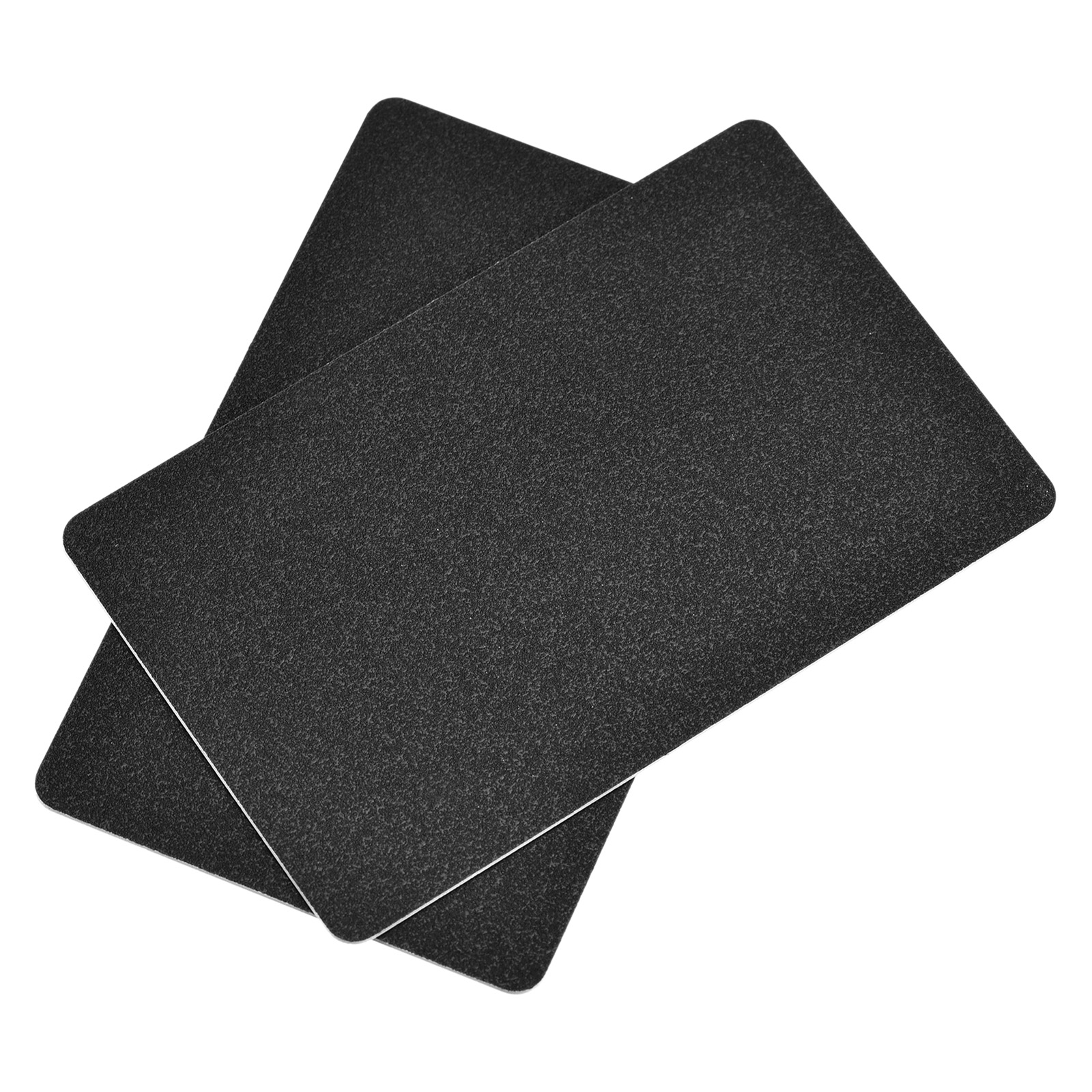 50枚入り 87mm x 55mm 無地 PVCカード 黒色プラスチックカード 14mil/15mil/28mil/30mil IDバッジプリンター用 グラフィック品質