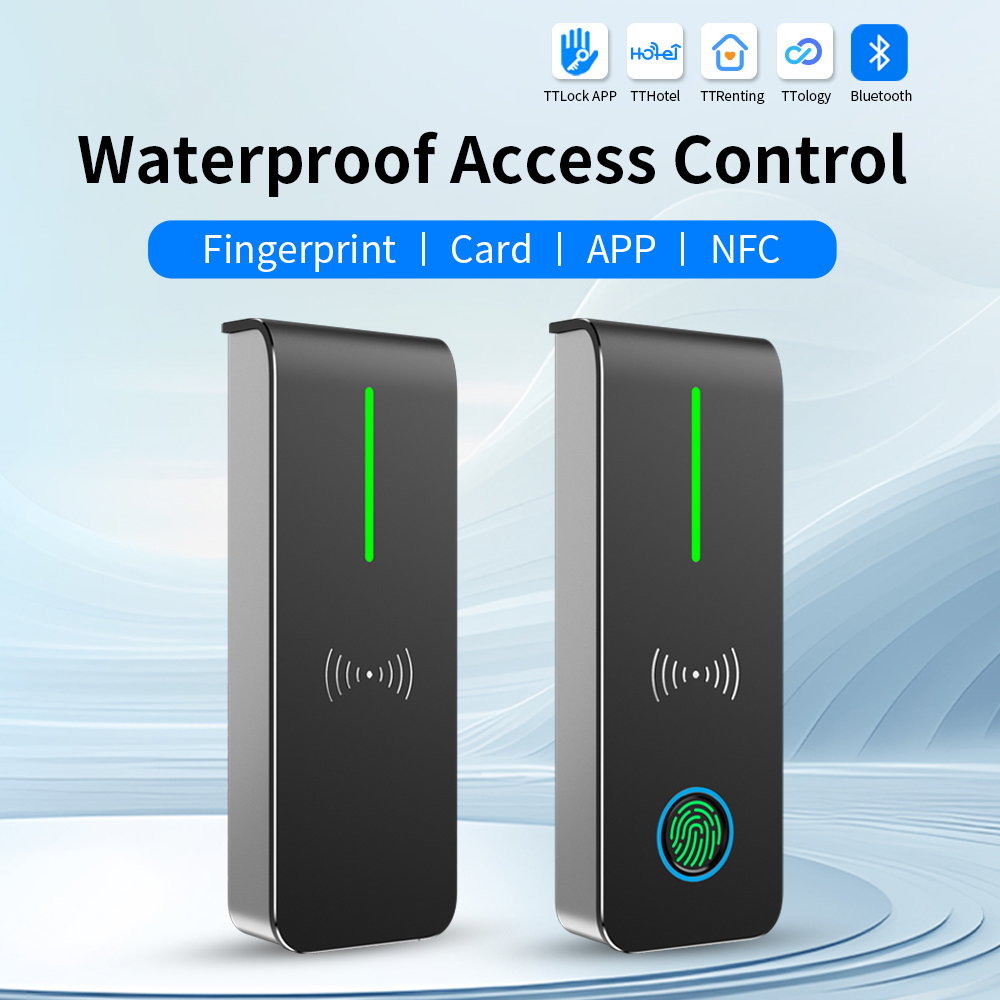 TTLock 指紋 RFID カードアプリによる防水アクセス制御 Bluetooth リモートドア開閉記録クエリ通常開モード