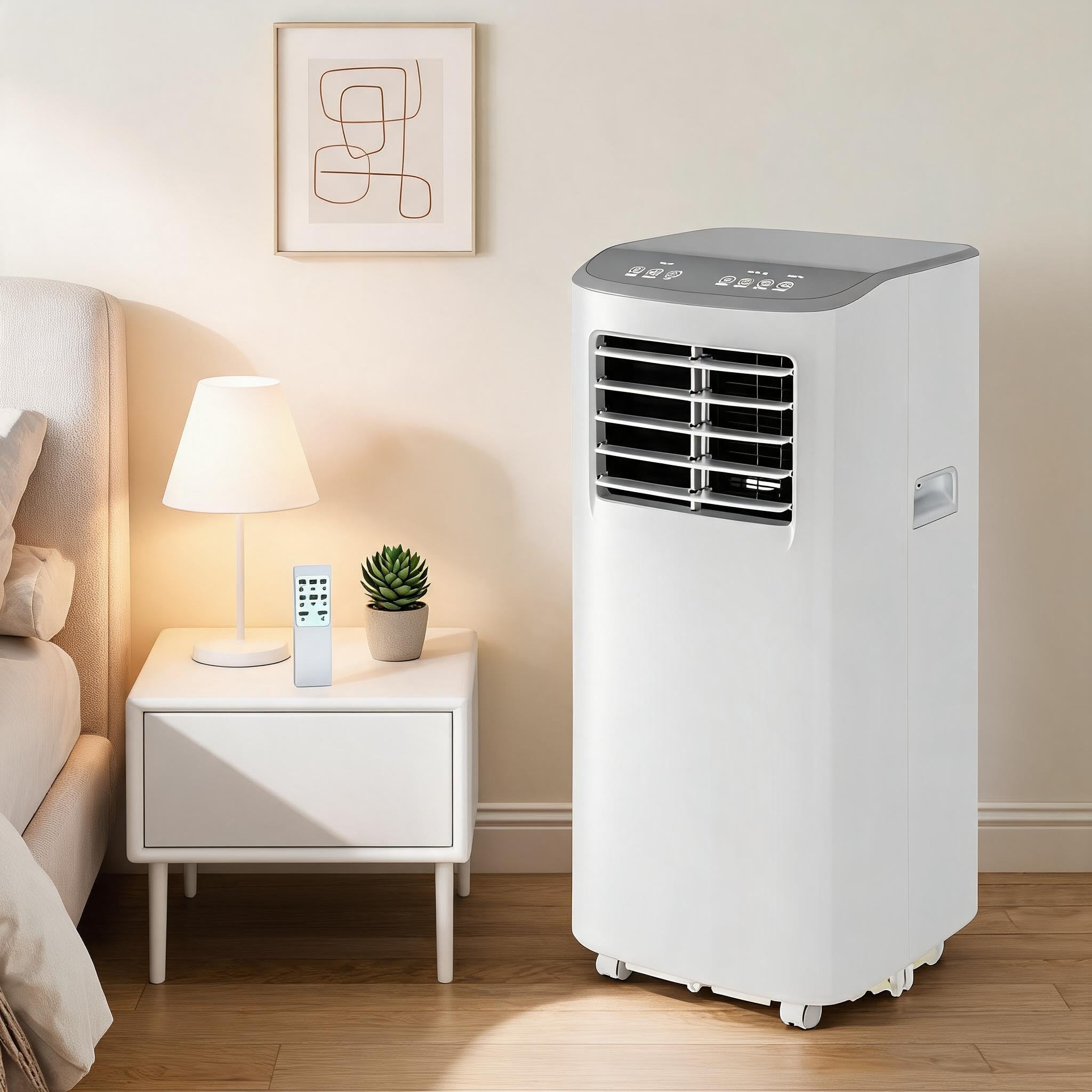 ポータブルエアコン静かな AC ユニット冷却除湿ファンリモートスリープモードとウィンドウキットで寝室と寮