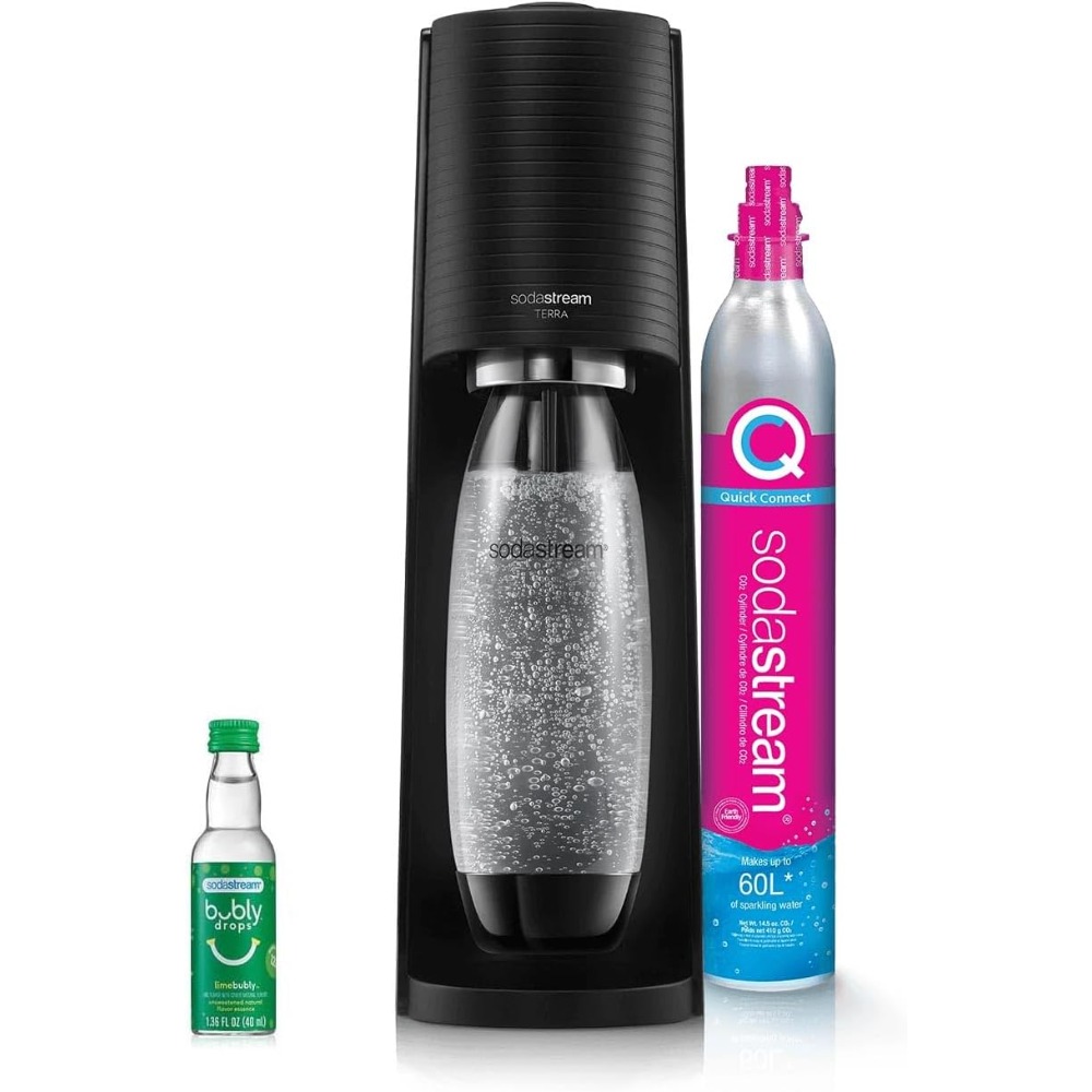 SodaStream - テラソーダストリーミングマシン - スターターキット - CO2入り炭酸水メーカー