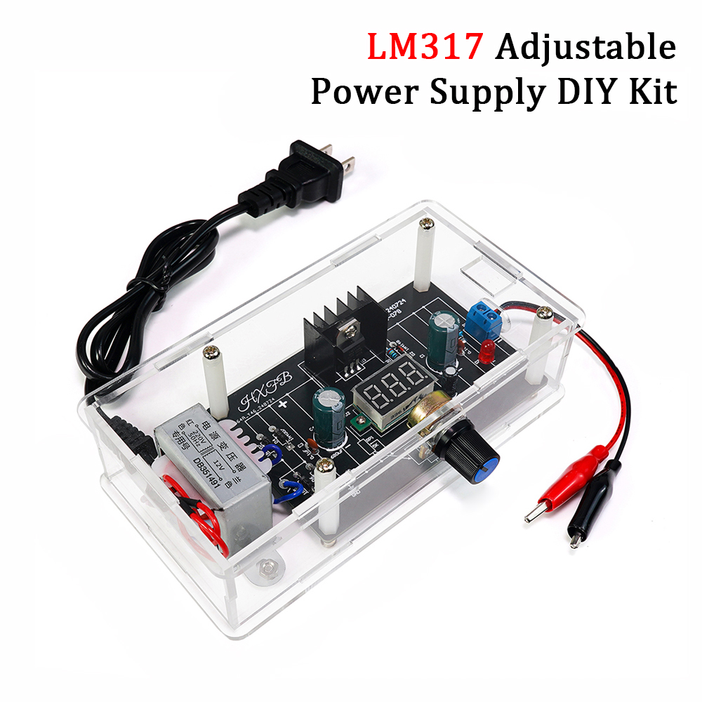 LM317 電源電子 DIY キット調整可能な DC 調整モジュール多機能溶接トレーニングはんだ付けプロジェクトキット