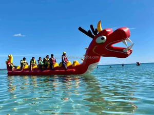 Inflatable Dragon Boat Water Play Equipment; Inflatable Water Towing Sports Gear for Sale
