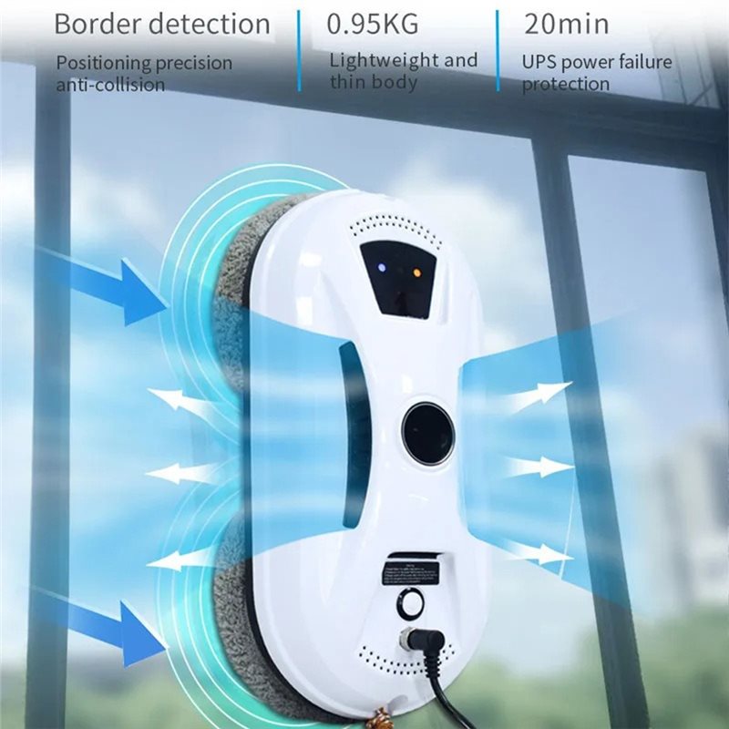 【キッチンガジェット】電動窓掃除ロボット リモコン付き 家電掃除機 洗濯機 掃除
