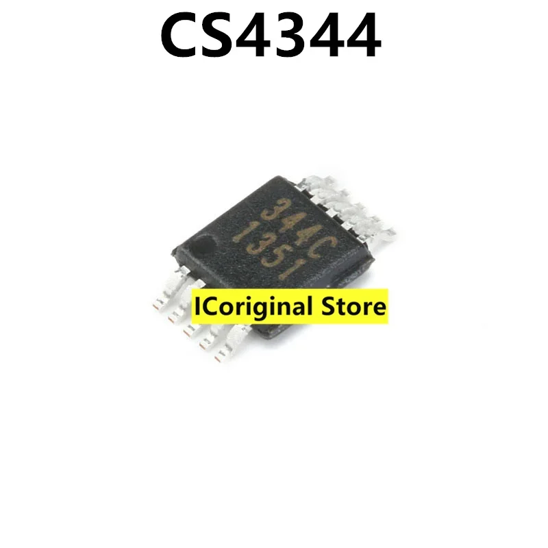 10 個 CS4344 新とオリジナル 344C MSOP10 4344 D/a コンバータチップ IC 電子部品オーディオデコードチップ CS4344-CZZR