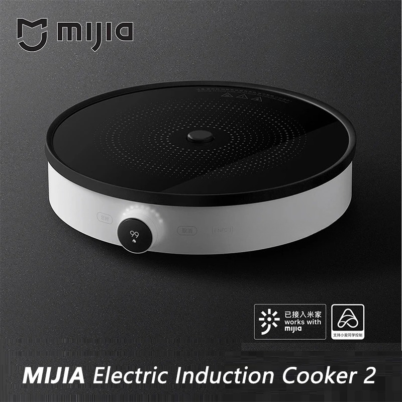 新しい MIJIA 電磁調理器 2 家庭用 2100 ワット 99 ギア電源調整可能な低電力連続加熱 OLED スクリーンキッチン炊飯器