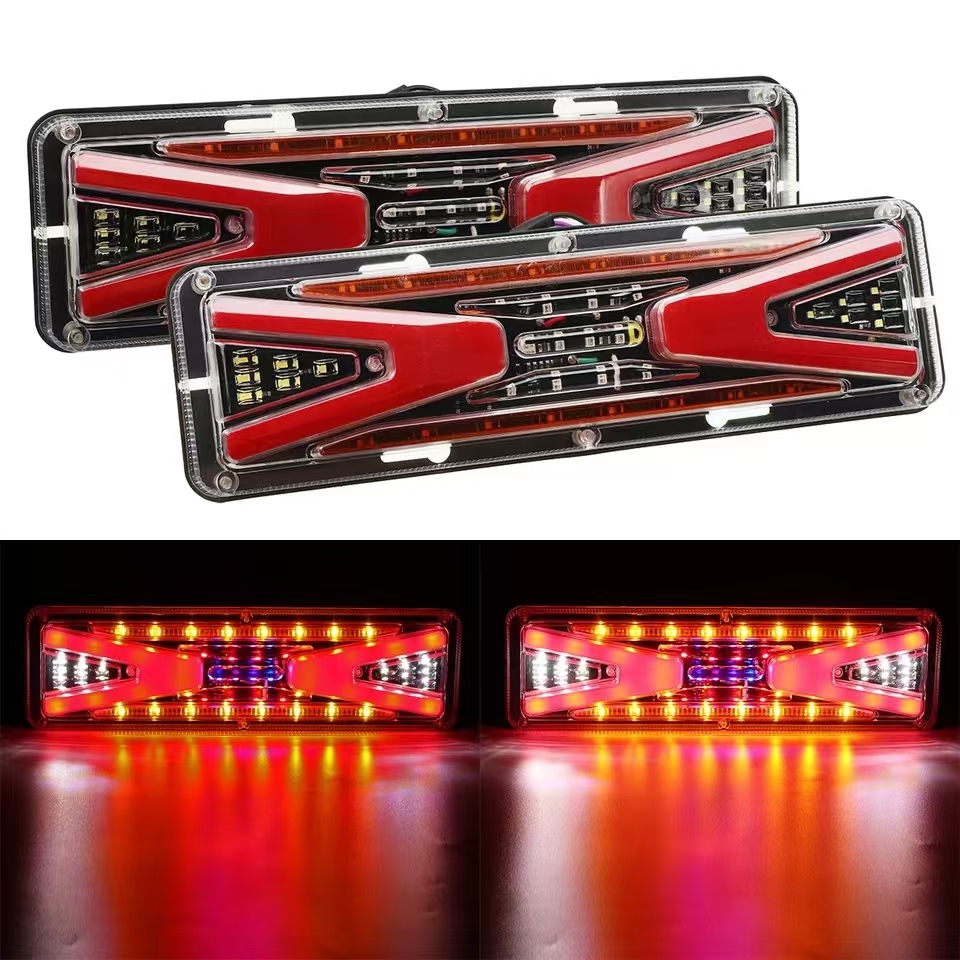 2 個 LED トレーラーテールライト車のトラック LED ナイトランニングライトターンシグナルブレーキストップテールライトトラックキャンピングカーバン 12V 24V