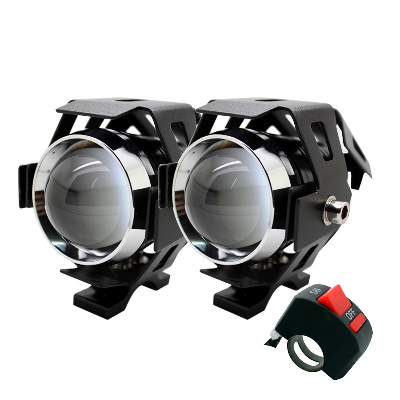 2 ピース/ペア 3000LM CREE チップ 3 モードバイク LED ドライビングライト U5 モーターフォグライト防水オートバイ LED ヘッドライト
