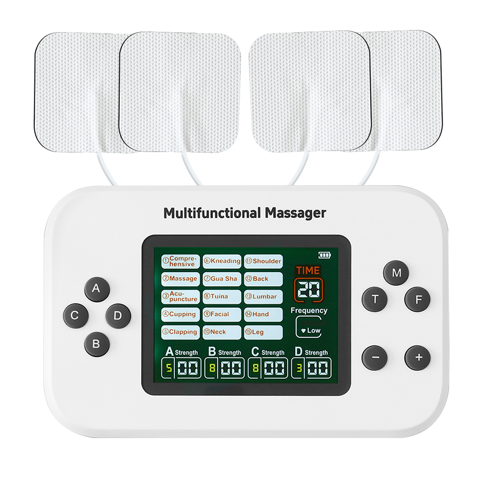 15 モード 4 出力チャンネル筋力刺激装置物理装置 EMS パルスマッサージャー充電式全身リラックス装置