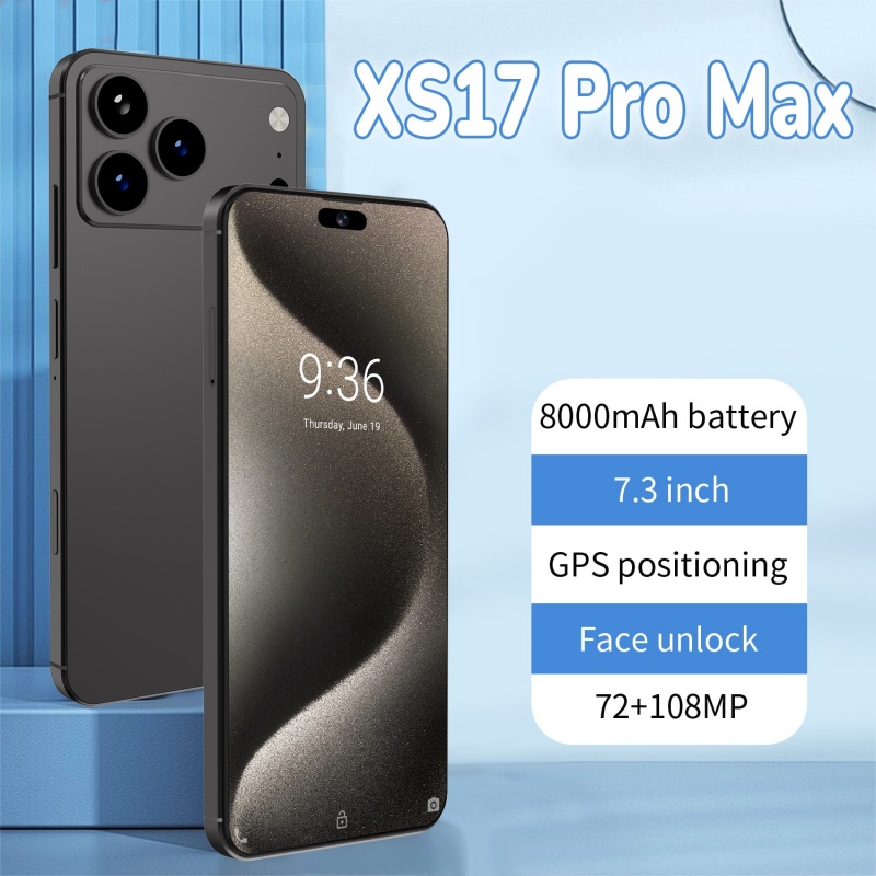 2026 新しい XS17 Promax プロオリジナルインテリジェント 4G 5G デュアルカードデュアルスタンバイシステムグローバルバージョン 7.3 インチ 8000mAh バッテリー到着